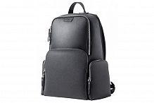 Рюкзак кожаный Xiaomi 90 Points Popular Leather Backpack Black (Черный) — фото