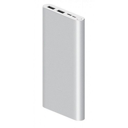 Внешний аккумулятор Xiaomi Power Bank 3 (10000 мАч, 22,5 Вт) (PB100DZM) (Серебристый) — фото