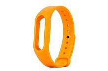 Силиконовый ремешок для Xiaomi Mi Band 2 Orange (Оранжевый) — фото