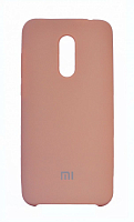 Силиконовый чехол с матовой текстурой для Redmi 5 Plus (Бежевый) — фото