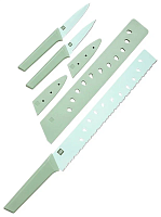 Набор ножей для овощей и фруктов HuoHou 3 предмета (HU0135) (салатовый) — фото