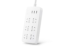 Удлинитель Xiaomi Mi Power Strip White (6 розеток+3 USB, белый) — фото