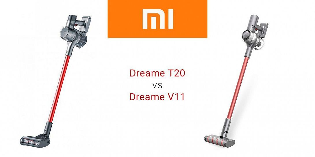 Сравнение пылесосов Xiaomi Dreame T20 и Xiaomi Dreame V11: что лучше?