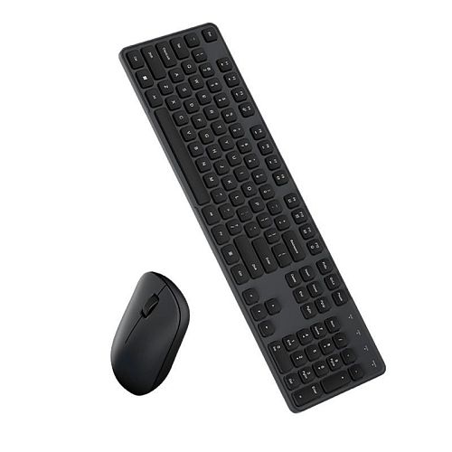 Комплект клавиатура и мышь Xiaomi Wireless Keyboard and Mouse Set 3 (Русская гравировка) (Черный) — фото