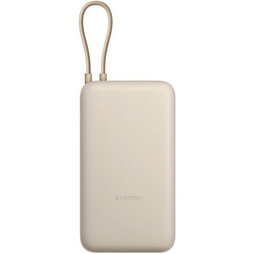 Аккумулятор Xiaomi 33W Power Bank With Cable USB-C 20000mAh (PB2030MI) (Бежевый) — фото