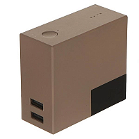Внешний аккумулятор Solove W2-Travel Charger & Power Bank (5000 mAh) Gold (Золотистый) — фото