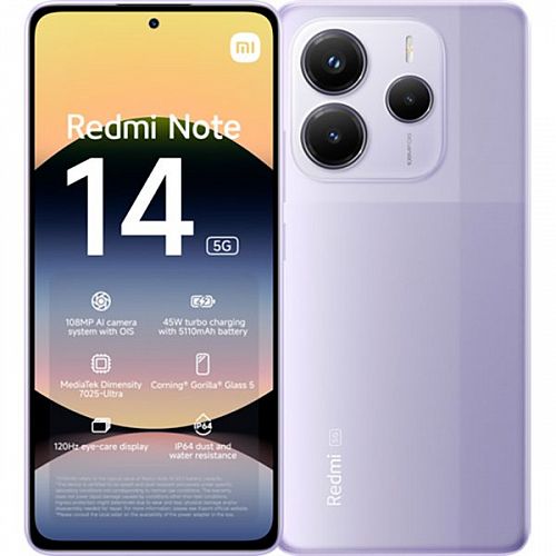 Смартфон Redmi Note 14 5G 12GB/512GB (Фиолетовый) — фото