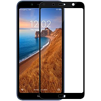 Защитное 5D стекло для Redmi 7A Black (Черное) — фото