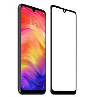 Защитное 2D Стекло для Redmi Note 7 Black (Черное) — фото