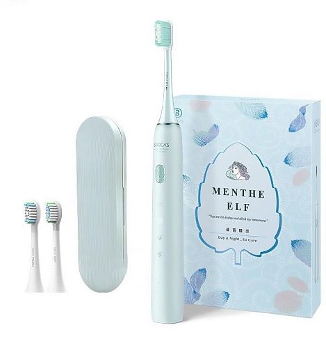 Зубная электрощетка Soocas X3U Mint Green Limited Edition Facial — фото
