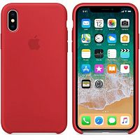 Силиконовый чехол для iPhone X, (PRODUCT)RED — фото