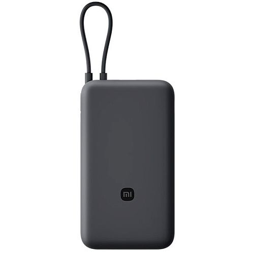 Внешний аккумулятор Xiaomi Power Bank With Cable USB-C Fast Charging 20000mAh 33W (Темно-серый) — фото