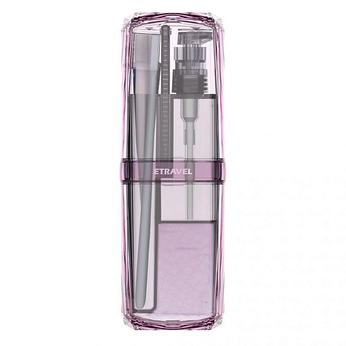 Органайзер для гигиенического набора Travel Toothbrush Cup Pink (Розовый) — фото