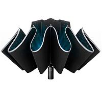 Зонт Konggu Reverse Ten Bone Automatic Lighting Umbrella (6972310390055) (Черный) — фото