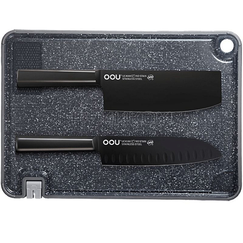 Набор кухонных ножей OOU Kitchen Set (UC4213) Black (Черный) — фото