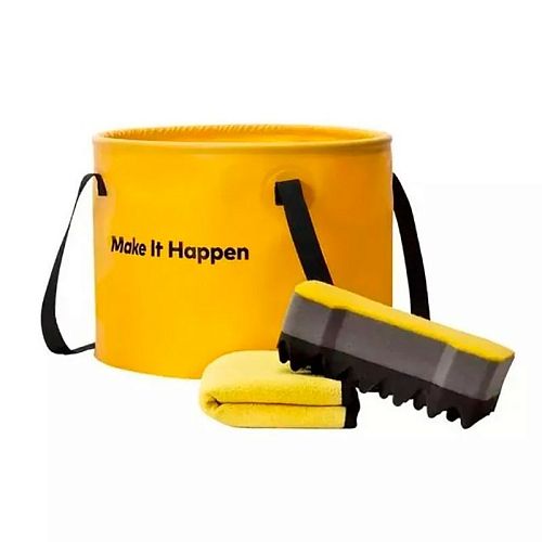 Набор для уборки HOTO Outdoor Wash Kit (Желтый) — фото