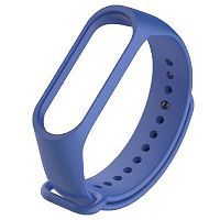 Силиконовый ремешок для Xiaomi Mi Band 3 (Синий) — фото