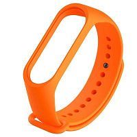 Силиконовый ремешок для Xiaomi Mi Band 3 (Оранжевый) — фото