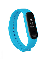 Силиконовый ремешок для Xiaomi Mi Band 5/6 (Голубой) — фото