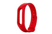 Силиконовый ремешок для Xiaomi Mi Band 2 Red (Красный) — фото