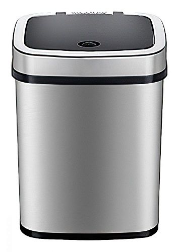 Мусорное ведро Ninestars Stainless steel Sensor Trash Can 15л (DZT-15-5) (Серебристый) — фото