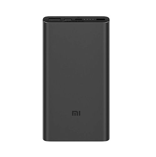 Внешний аккумулятор Mi Power Bank 3 10000 mAh (PLM12ZM) (Черный) — фото