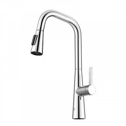 Смеситель для кухни Mijia Pull-Out Kitchen Faucet S1 (MJCLSCFLT01DB) (Серебристый) — фото