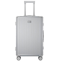 Чемодан Xiaomi Metal Luggage 24" (MJLXXLKRM) (Серебристый) — фото
