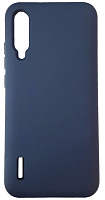 Силиконовый чехол Silicone Cover для Xiaomi Mi A3 (Темно-синий) — фото