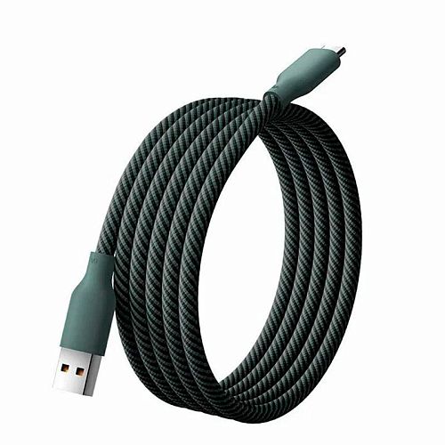 Кабель Xiaomi Magnetic Braided Fast Charging Data Cable 1m 6А (А to C) (BHR9838CN) (Зеленый) — фото
