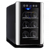 Винный шкаф Vinocave Wine Fridge (6 мест) Black (Черный) — фото