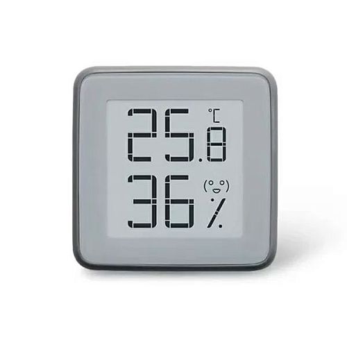Датчик температуры и влажности Miaomiaoce LCD (MHO-C401) (Серый) — фото