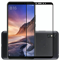 Защитное 2D стекло для Xiaomi Mi Max 3 Black (Черное) — фото