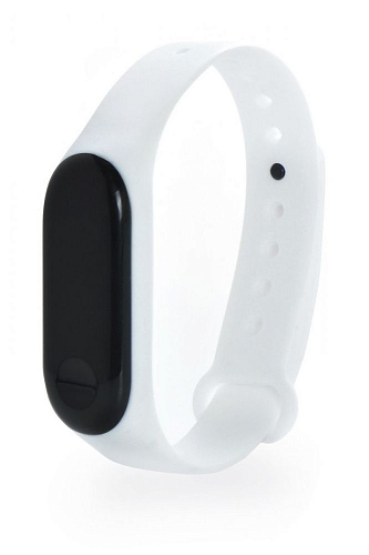 Силиконовый ремешок для Xiaomi Mi Band 4 (Белый) — фото