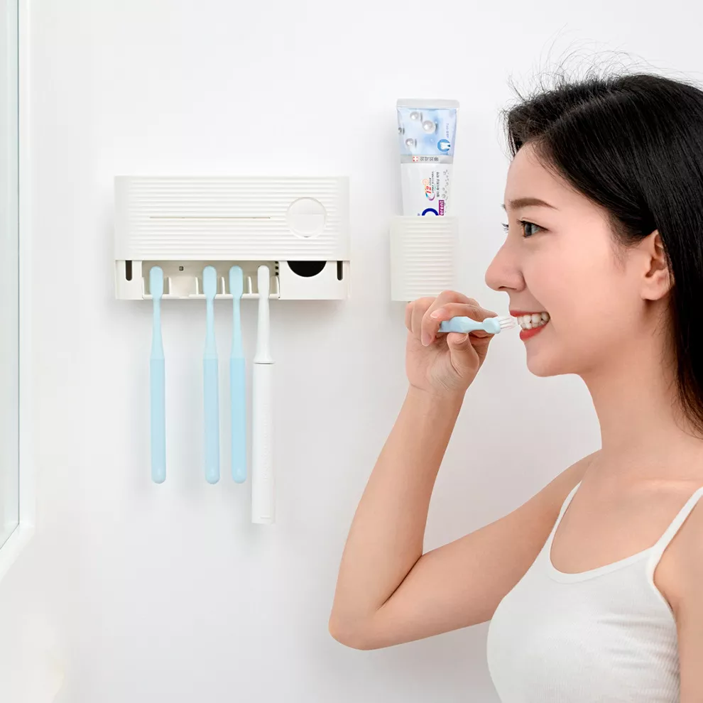 Умный держатель для зубных щеток Xiaomi Sothing UV Light Toothbrush Sterilizer Holder