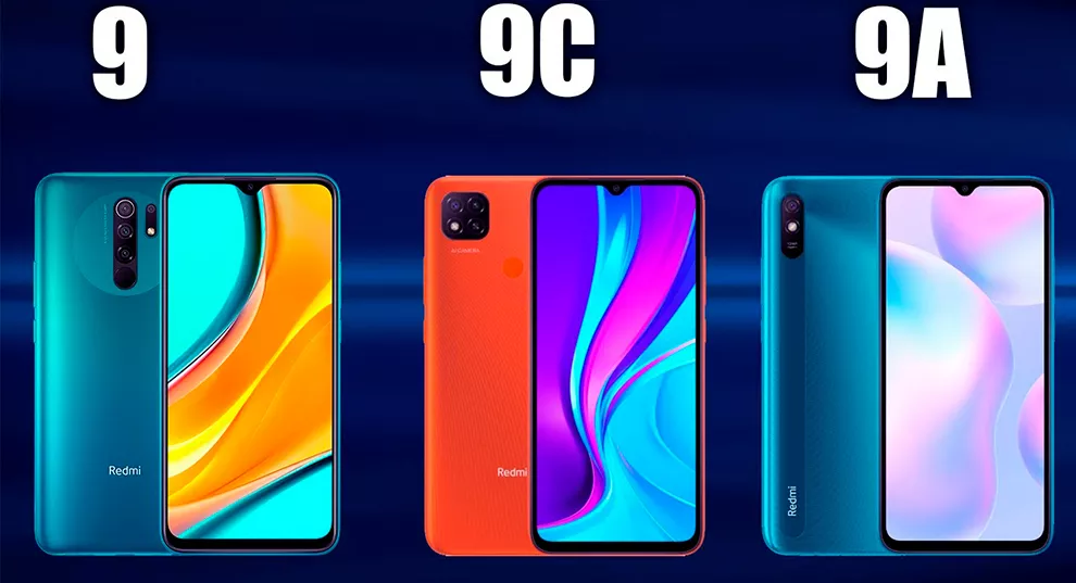 Redmi 9A, 9C, 9, 9T