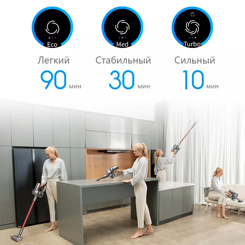 Беспроводной ручной пылесос Dreame V11 Vacuum Cleaner Gray (Серый): купить  по лучшей цене в Москве с доставкой, характеристики